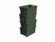 Ящик пластиковый поворотно-вкладываемый с зацепами для пакетов, 600х400х300 мм, зеленый [12.480.70 (KD6430.2)]