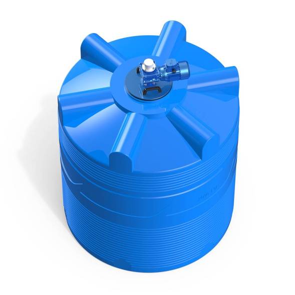 Емкость V 2000 литров с лопастной мешалкой