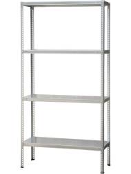 Стеллаж металлический полочный на болтовом соединении, 2000x1000x400 мм, 4 полки [СП-Fix-4-2000/1000/400]