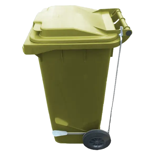 Мусорный контейнер 120л. на 2 колесах с педалью арт. 23.C21