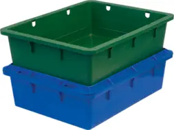 Ящик пластиковый сплошной, 532x400x141 мм, 22 л, белый [306]