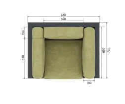 Кресло «Параллель» 2 Лиственница