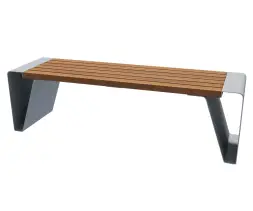 Скамейка стальная «Энигма» без спинки