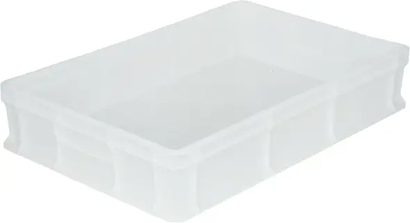 Ящик пластиковый сплошной, 600×400×120 мм, 22 л, серый [704.03.02]