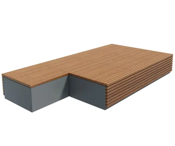 Скамейка стальная модульная «Таймс-Сквер»