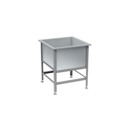 Ванна моечная односекционная из нержавеющей стали 870x800x800 [16929]