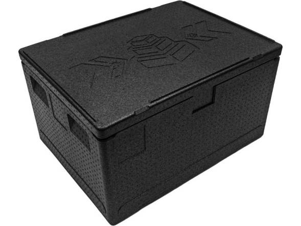 Термобокс пенополипропиленовый с крышкой STP PRO, 800х600х450 мм, 131 л, 55 кг/м3