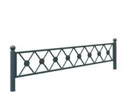 Ограждение стальное 0.7 Стойка - 1 шт