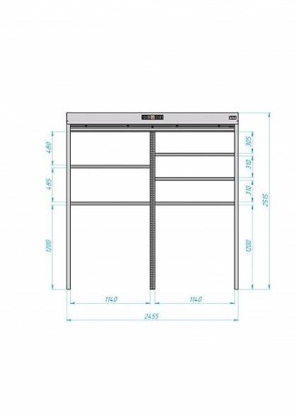 Роллетный шкаф ROLL-BOX SIMPLE Plus 24.07.23.V2-1