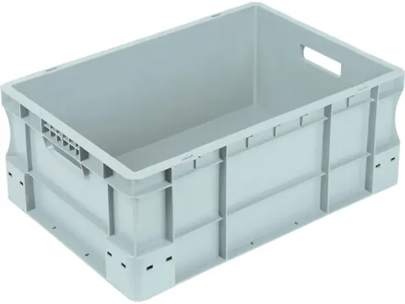 Евроконтейнер пластиковый с ручками SPK 4622, 600х400х230 мм, серый