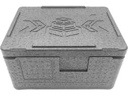 Термобокс пенополипропиленовый с крышкой STP Light, 400х300х220 мм, 14 л, 30 кг/м3