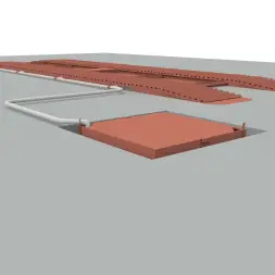 Эстакада металлическая Каскад Комфорт, разборная, 10м, усиленная, грузоподъемность 70т, красная