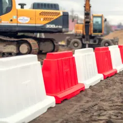 Блок дорожный вставной 1200, красный