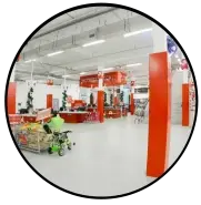 Зеркало для помещений круглое на гибком кронштейне 900мм