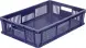 Ящик пластиковый перфорированный, 600×400×140 мм, 27 л, синий [705.01.01]