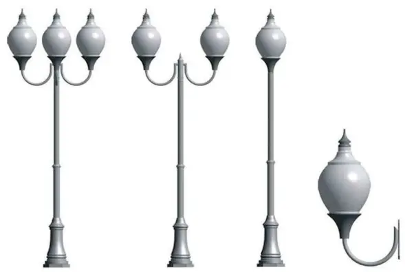 Фонарь уличный «Лотос - 1» со светильником 4,695 м