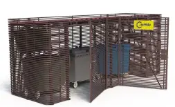 Контейнерная площадка для ТБО «МАФ - 6» с хозблоком 8,8 м (5 контейнеров)