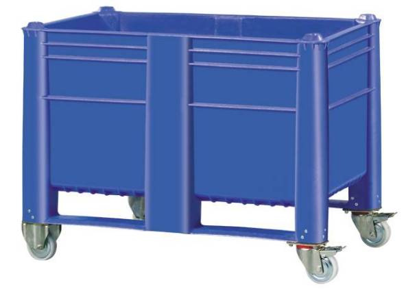 Большой пластиковый контейнер Type 800, 1200x800x900, сплошной на колесах