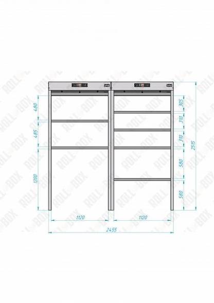 Роллетный шкаф ROLL-BOX SIMPLE Plus 24.07.24.V2-2