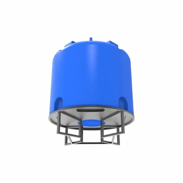 Емкость TR 5000 л синяя на основании для полного слива F