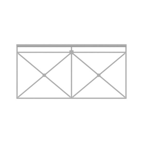 Ограждение пешеходное Крест секция тип 1