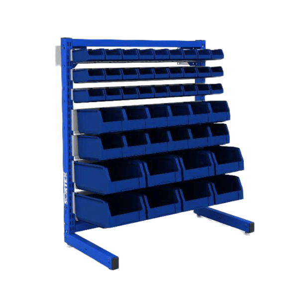 Система для хранения металлическая односторонняя ДВК SORTEX 1075 №1-4, синий [КГ030379]