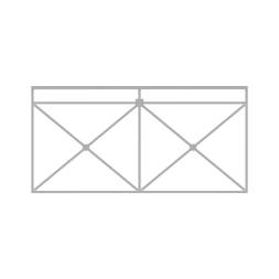 Ограждение пешеходное Крест секция тип 2