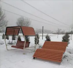 Садово-парковые качели «Грани Вуд» Лиственница