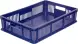 Ящик пластиковый перфорированный, 600x400x140 мм, 27 л, синий [705.02.01]
