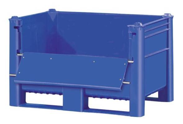 Большой пластиковый контейнер Type 800, сплошной с верхней дверцей