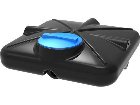 Бак пластиковый для летнего душа, 200 л, черный [Б-200(М)]