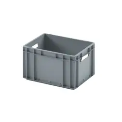 Евроконтейнер ЕС-4322.1 со сплошным дном и открытыми ручками, 400х300х220 мм