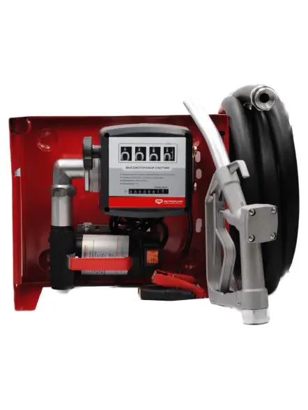 DCFD 40 - Перекачивающая станция для ДТ и керосина 12В (мех. счетчик, мех. пистолет), 40 л/мин