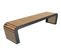 Скамейка стальная «Флеш» без спинки 1,8 м