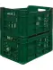 Ящик пластиковый перфорированный, 500x300x264 мм, 39,6 л, зеленый [112]