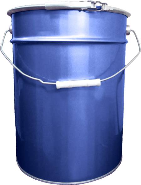 Ведро металлическое с внутренним покрытием, 20 л, крышка-обруч, синий [2145]