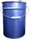 Ведро металлическое с внутренним покрытием, 20 л, крышка-обруч, синий [2145]