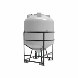 Емкость ЦКТ 5000 л с патрубком 90мм с фланцем белая в обрешетке