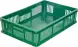 Ящик пластиковый перфорированный, 600x400x140 мм, 27 л, зеленый [705.02.02 м]