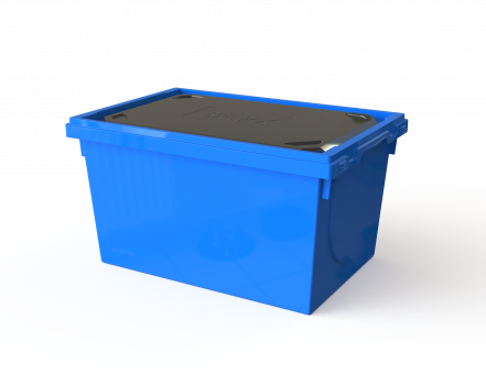 Вкладываемый многооборотный контейнер в с термовкладышем (600х400х335)