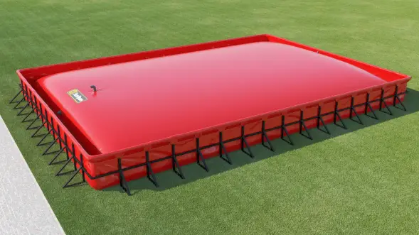 Емкость мягкая ПВХ 150 кубов для КАС красный