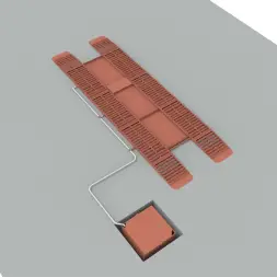 Эстакада разборная металлическая "Комфорт", 8м, грузоподъемность 50т, красная