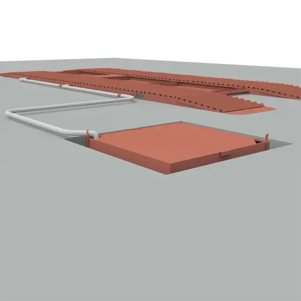 Эстакада разборная металлическая "Комфорт", 8м, грузоподъемность 50т, красная