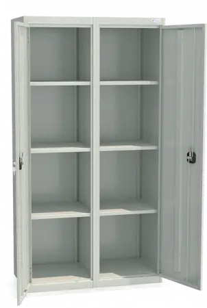 Шкаф архивный ШХА-100(40) 1850x970x385 мм Светло-серый