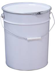 Ведро металлическое, ВМо 20б, 20 л, белый [5048]