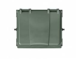 Контейнер пластиковый для мусора (ТБО/ТКО) с крышкой на колесах, 1100 л