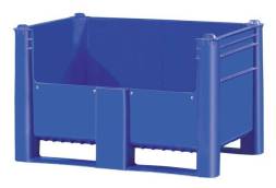 Большой пластиковый контейнер Type 800, сплошной с полубоковиной
