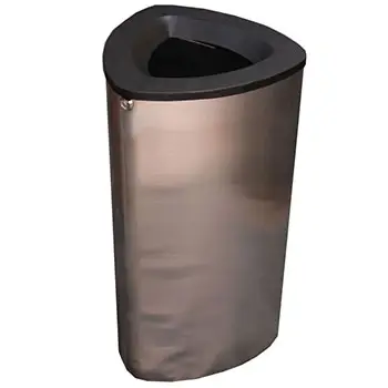 Урна-пепельница Абсолют, шлифованная/ полированная, пакетодержатель, 60 л