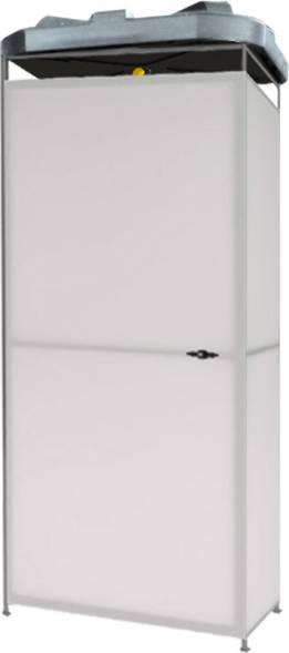 Бак пластиковый для летнего душа, 100 л, черный [Б-100]