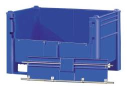 Большой пластиковый контейнер Type 800, сплошной со съёмной дверцей